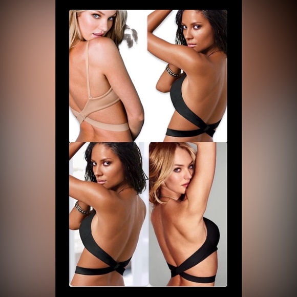 Victoria's Secret Other - NWT Lot of 2x [Victoria's Secret] Low-Back Strap Bra Extender Nude &/or Black OS